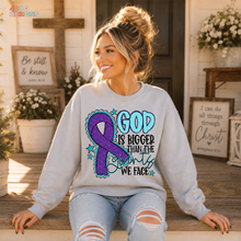 Load image into Gallery viewer, God Is Bigger Awareness DTF Transfer
