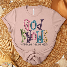 Load image into Gallery viewer, God Knows DTF Transfer
