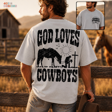 Load image into Gallery viewer, God Loves Cowboys DTF Transfer Set
