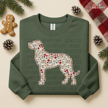 Load image into Gallery viewer, Plaid Floral Dog DTF Transfer
