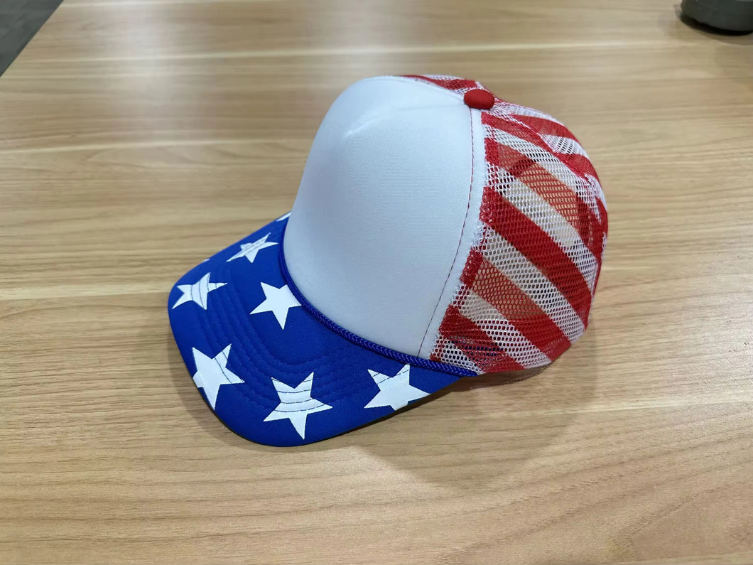 Stars & Stripe Foam Trucker Hat - Choose Your Design