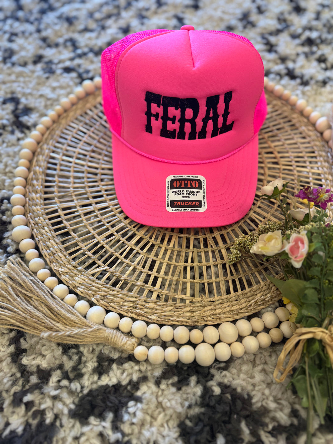 Feral Embroidered Trucker Hat