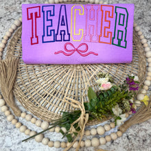 Load image into Gallery viewer, Teacher Embroidered Comfort Colors T-Shirt
