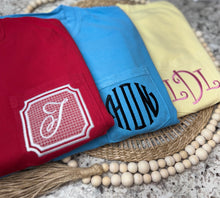 Load image into Gallery viewer, Monogrammed Comfort Colors T-Shirt
