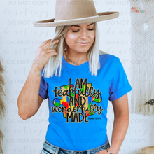 Load image into Gallery viewer, I Am Fearfully &amp; Wonderfully Made DTF Transfer
