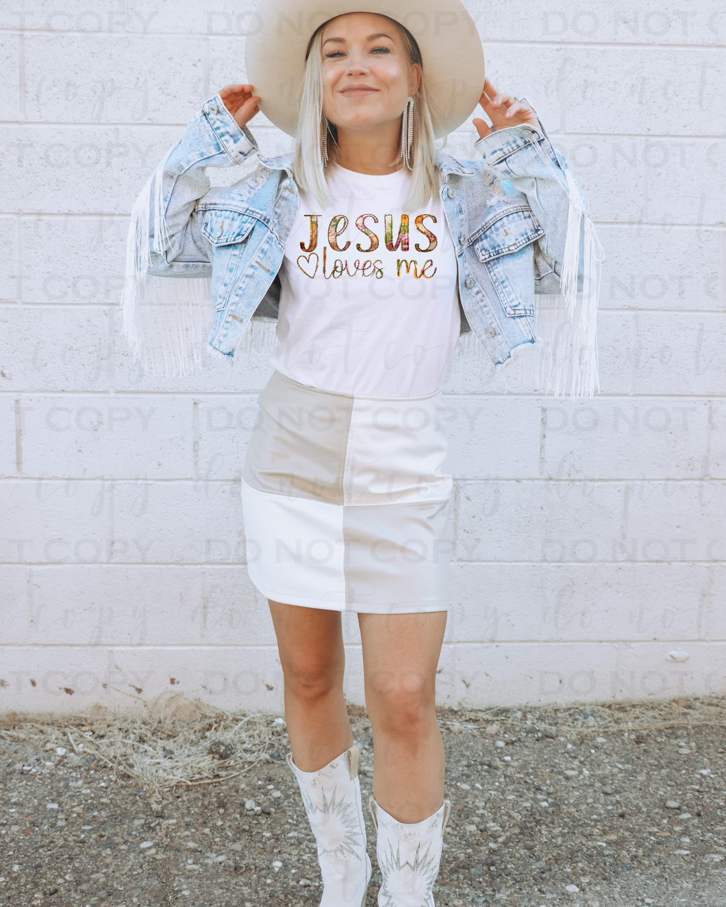 Jesus Loves Me DTF Transfer