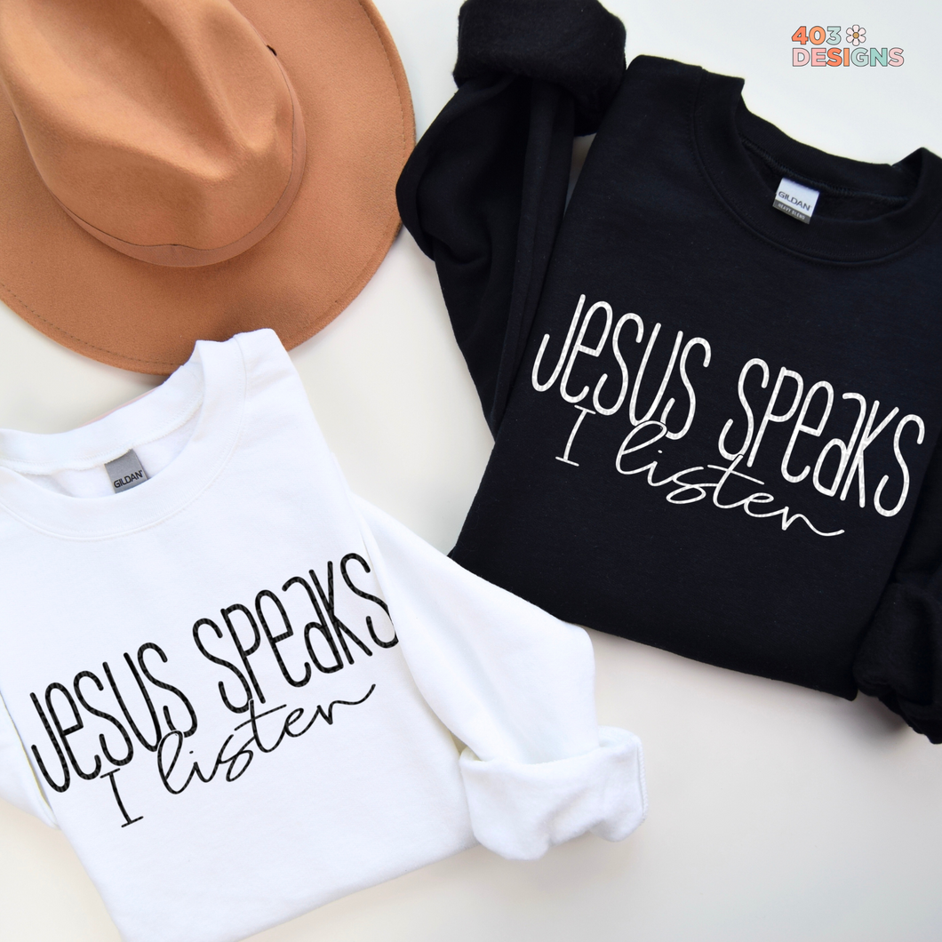 Jesus Speaks DTF Transfer