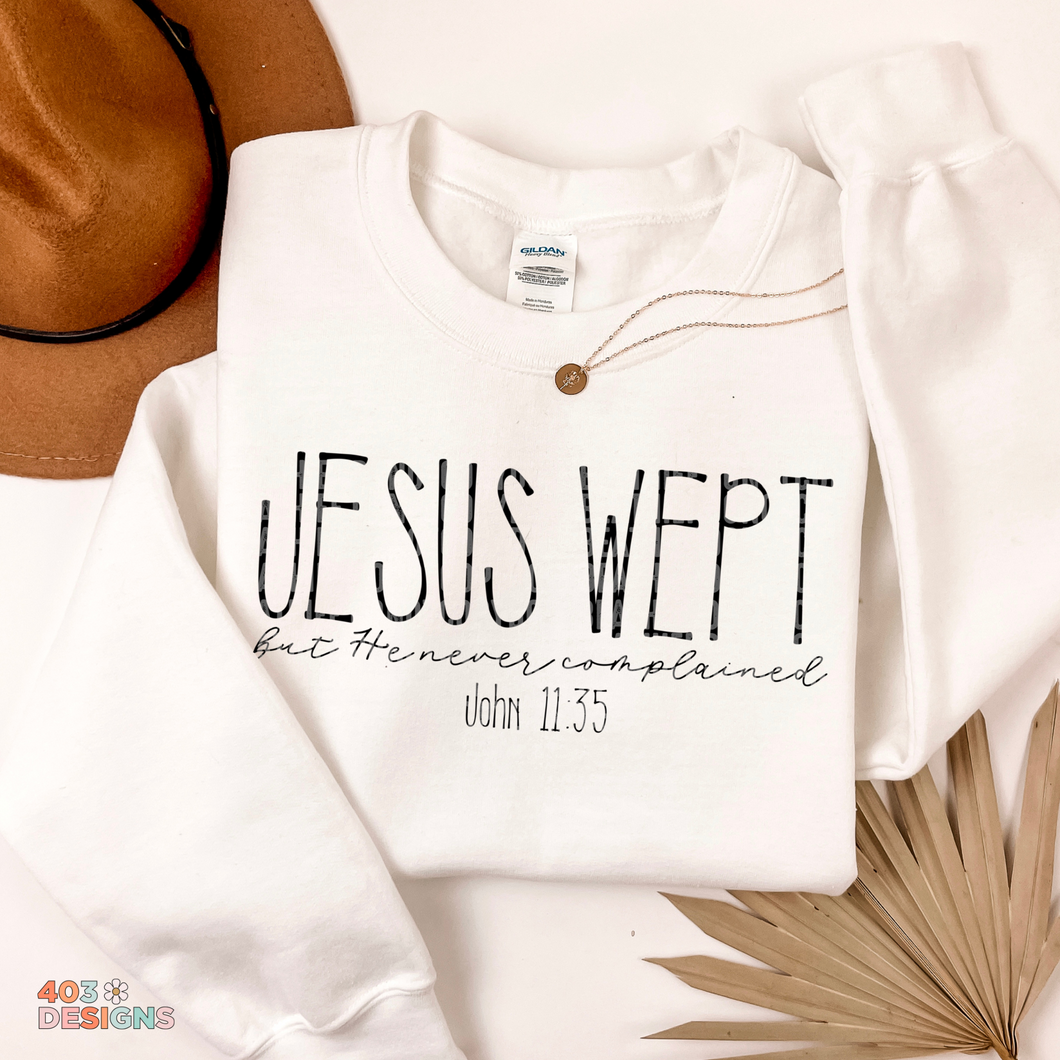 Jesus Wept DTF Transfer