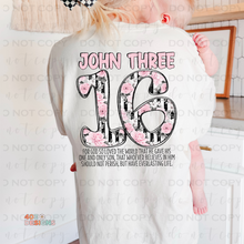 Load image into Gallery viewer, John Three 16 DTF Transfer
