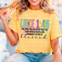 Load image into Gallery viewer, Luke 1:45 DTF Transfer
