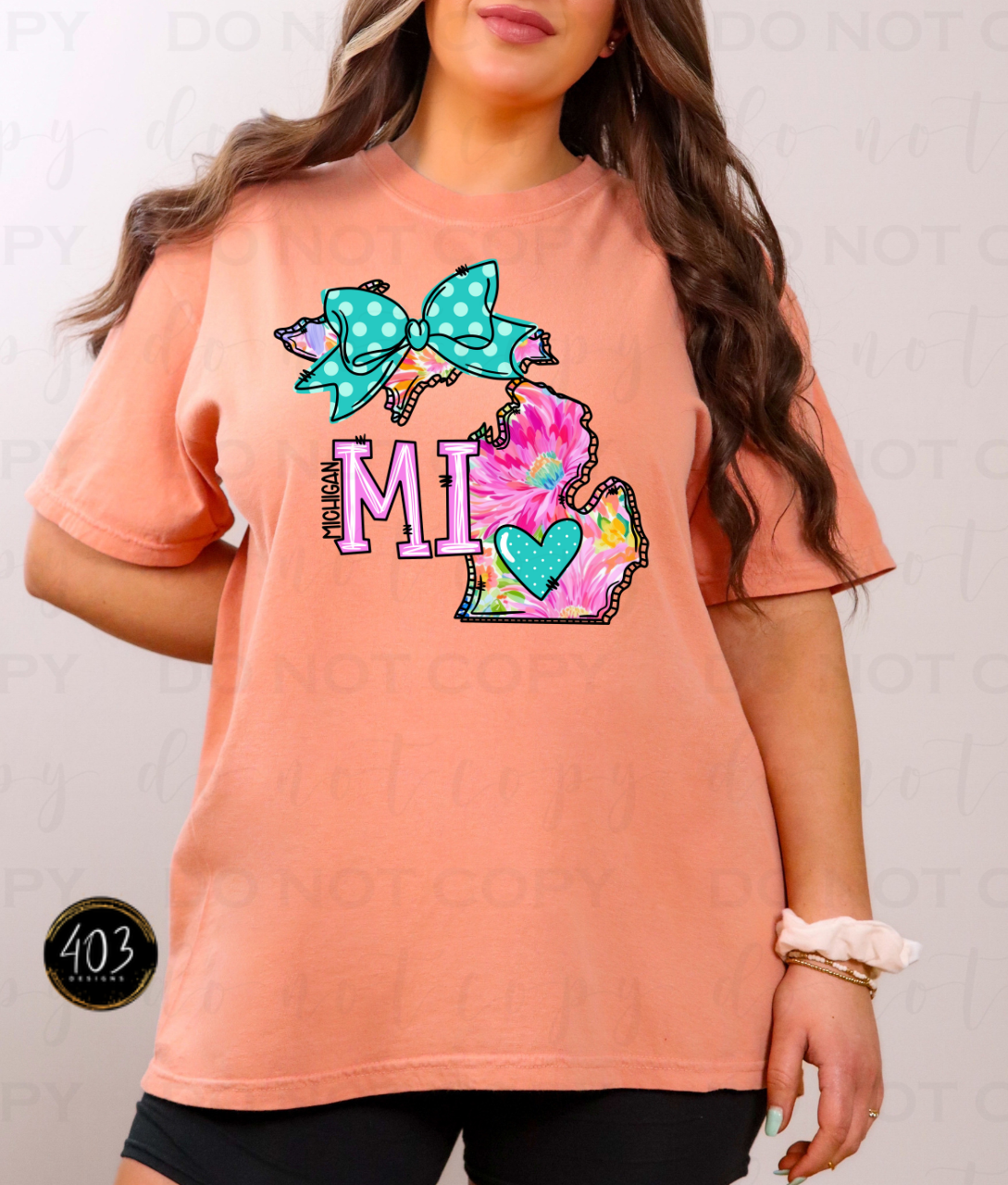 Michigan Floral DTF Transfer – 403Designs