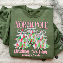 Load image into Gallery viewer, North Pole Trees Pink DTF Transfer
