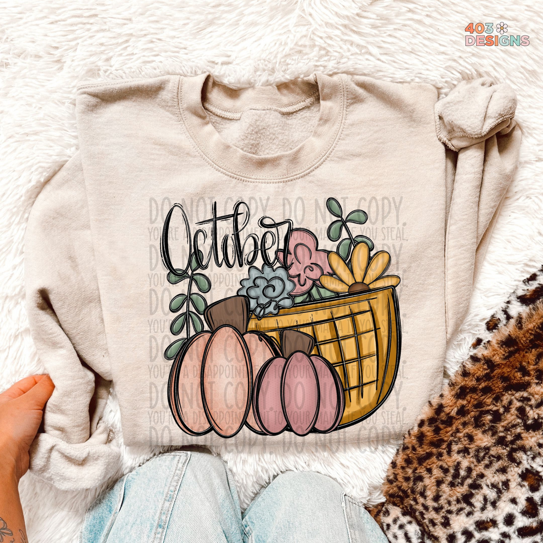 October Things DTF Transfer