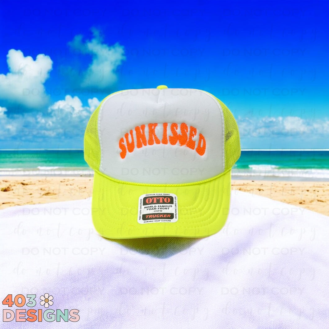 Sunkissed Embroidered Trucker Hat