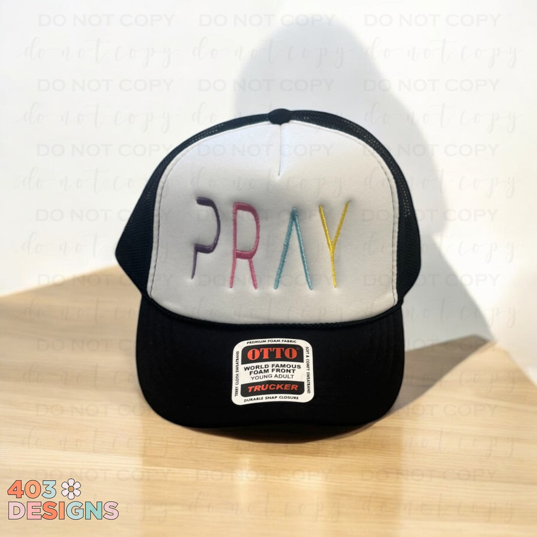 PRAY Embroidered Trucker Hat