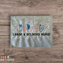 Load image into Gallery viewer, Labor &amp; Delivery Nurse Embroidered Sweatshirt

