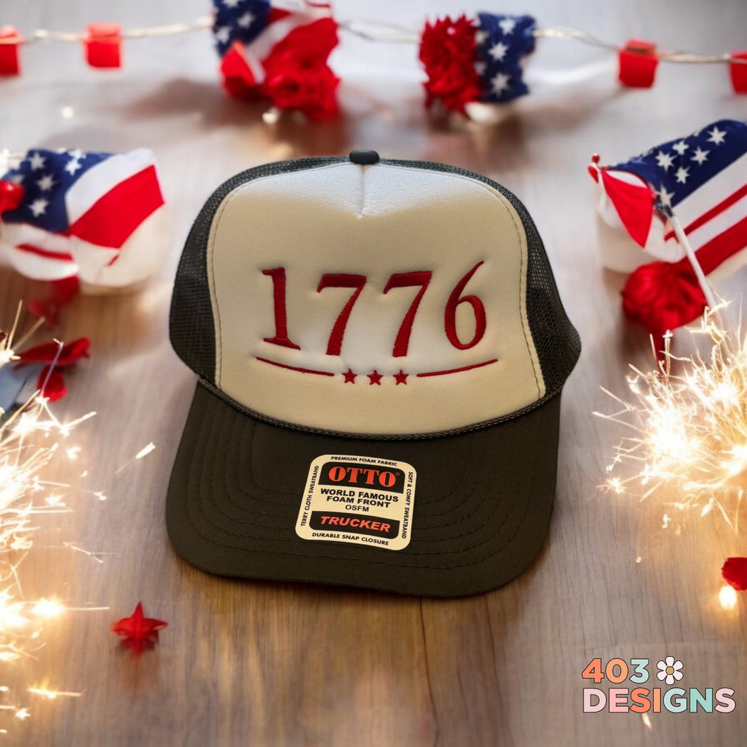 1776 Embroidered Trucker Hat