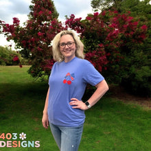 Load image into Gallery viewer, Patriotic Cherry- Comfort Colors Embroidered T-Shirt
