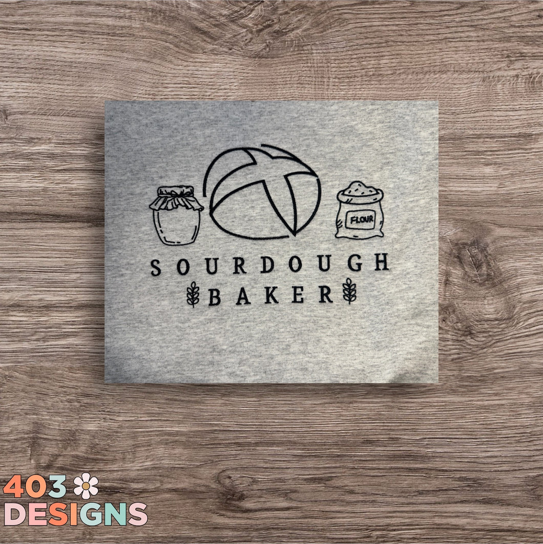 Sourdough Baker Embroidered Sweatshirt