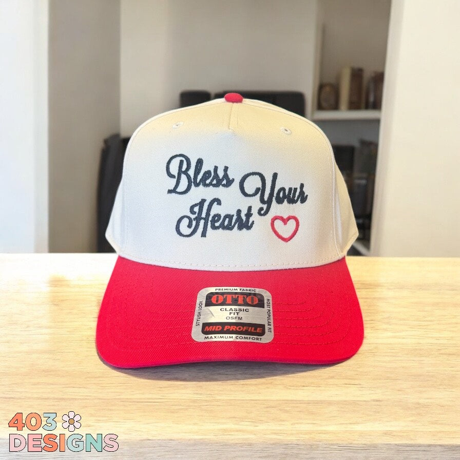 Bless Your Heart Embroidered Trucker Hat