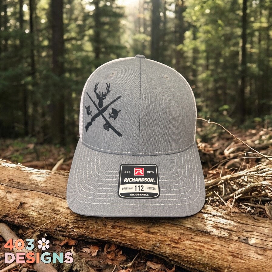 Hunting & Fishing Embroidered Richardson 112 Trucker Hat