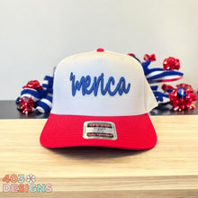 Load image into Gallery viewer, &#39;Merica Puff Embroidered Trucker Hat
