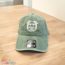Load image into Gallery viewer, Dog Outline Embroidered Dad Hat
