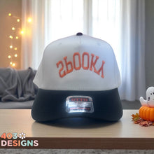 Load image into Gallery viewer, Spooky Embroidered Trucker Hat
