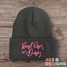 Load image into Gallery viewer, Solid cuffeed embroidered beanies

