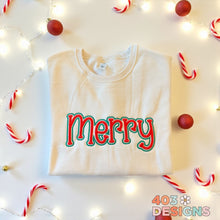 Load image into Gallery viewer, Puff Merry Embroidered Sweatshirt
