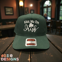 Load image into Gallery viewer, Kiss Me I'm Irish Embroidered Trucker Hat
