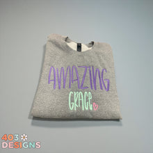 Load image into Gallery viewer, Amazing Grace- embroidered sweatshirt
