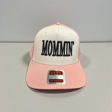 Load image into Gallery viewer, Mommin' Embroidered Puff Trucker Hat
