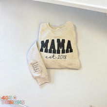 Load image into Gallery viewer, Glitter est embroidered sweatshirt
