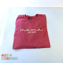 Load image into Gallery viewer, Simple title est embroidered sweatshirt
