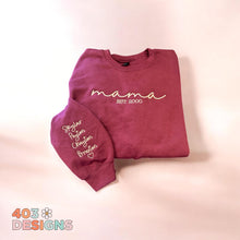Load image into Gallery viewer, Simple title est embroidered sweatshirt
