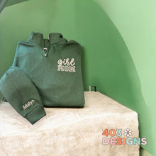 Load image into Gallery viewer, Embroidered quarter zips (boy mom, girl mom, mom of both)
