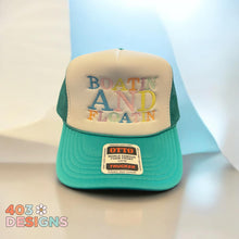Load image into Gallery viewer, Boatin and floatin- multi colored embroidered hat
