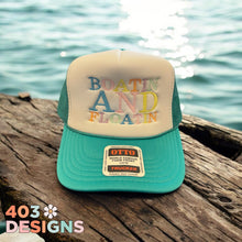 Load image into Gallery viewer, Boatin and floatin- multi colored embroidered hat
