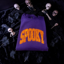 Load image into Gallery viewer, Arhed Spooky Gildan Applique Embroidered Sweatshirt

