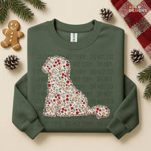 Load image into Gallery viewer, Plaid Floral Dog DTF Transfer
