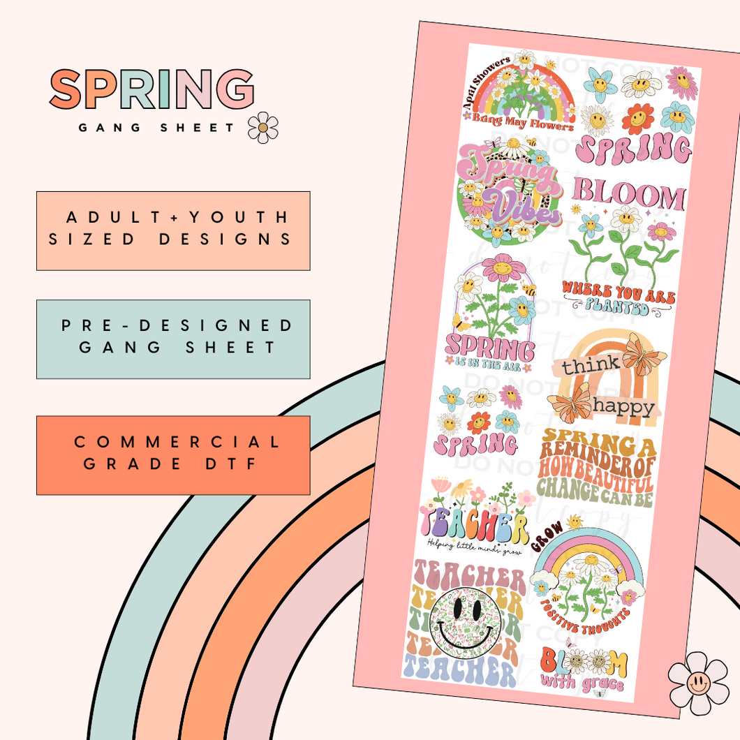 Spring Pre-Made Gang Sheet