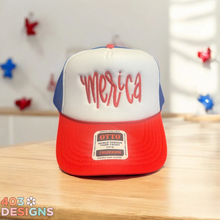 Load image into Gallery viewer, Stars &amp; Stripe Foam Trucker Hat - Choose Your Design
