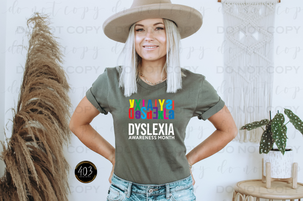 Dyslexia Awareness Month DTF Transfer