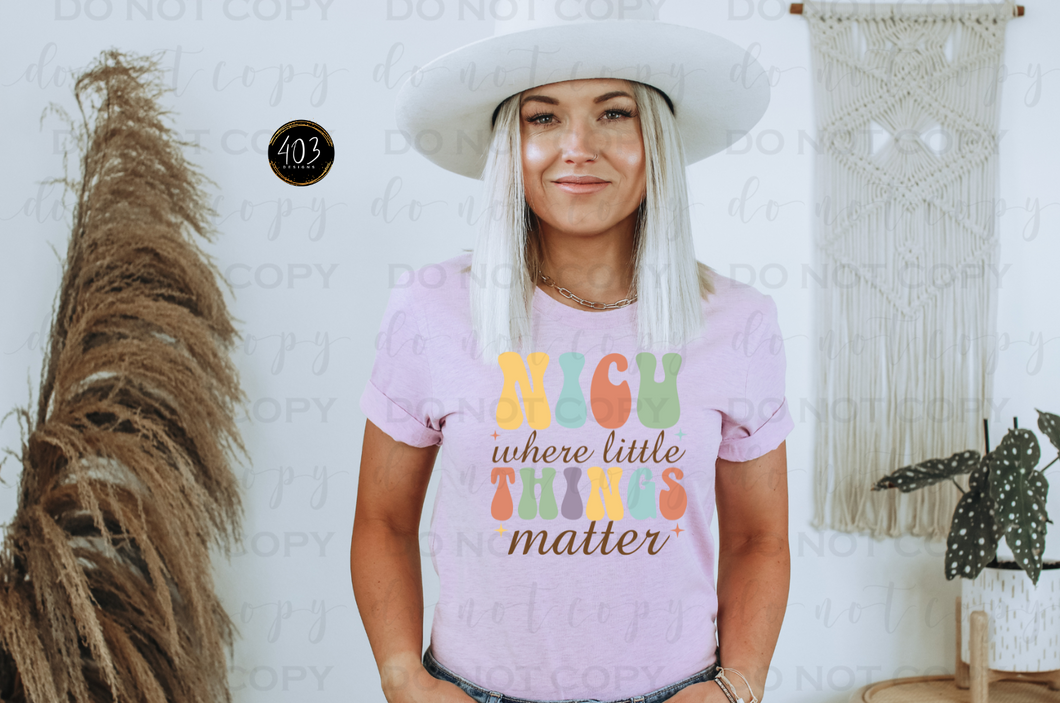 NICU, Where Little Things Matter DTF Transfer