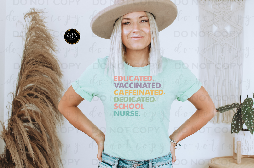 Dedicated School Nurse DTF Transfer