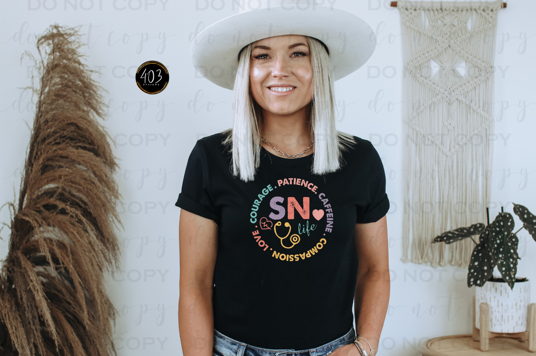 School Nurse Life DTF Transfer