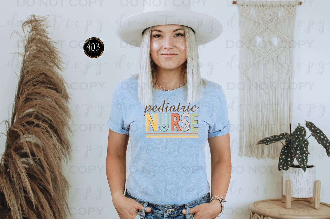 Pediatric Nurse Retro DTF Transfer