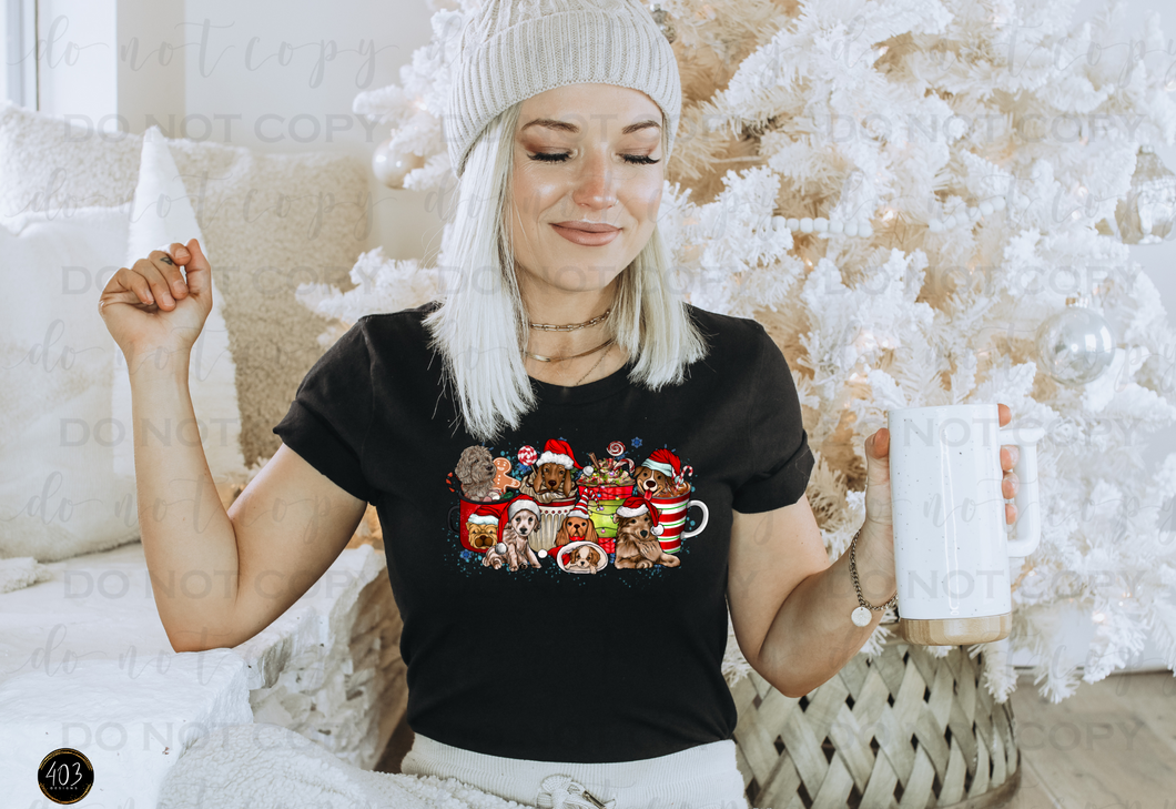 Christmas Dogs DTF Transfer