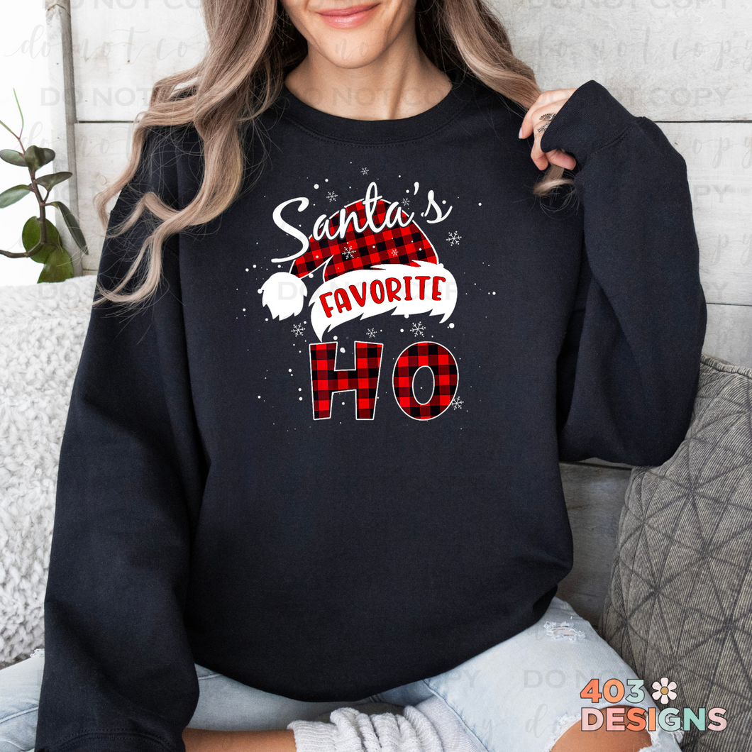 Santa's Favorite Ho Crewneck Sweatshirt